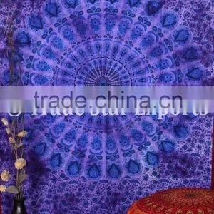 Twin Size Tie & Dye Indian Mandala Hippie Home Decor Wall Art Bohemian Wall Hanging Tapestry thumbnail-5