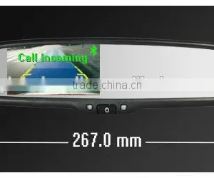 4.3 Inch Rearview Mirror Bluetooth Car Kit Auto-diming and Reverse Camera Display thumbnail-3