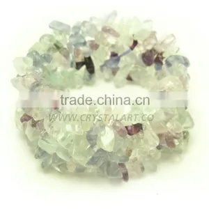 Rainbow Fluorite Chips Bracelet thumbnail-1
