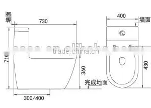 Modern Design Toilet TC--38668 thumbnail-3