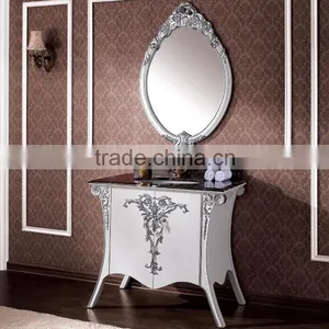 WTS3222 Classic Hotel Bathroom Furniture, Antique Wooden Bathroom Cabinet thumbnail-5