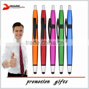 Plastic Touch Ballpoint Pen Colorful Stylus Pen thumbnail-1