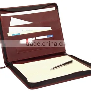 Multi-function Pockets Leather Portfolio, Folder thumbnail-1