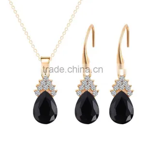 Online Shonp China Wedding Earring and Necklace Set White Cubic Zircon Stone Jewelry thumbnail-4