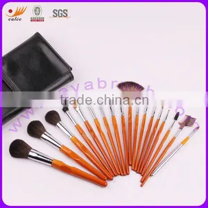 18 Pcs Cosmetic Brush Set With Natural Hair and Synthetic Hair thumbnail-1