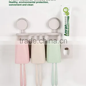 Toothpaste Dispenser Toothpaste Holder Wall Mounted Dustproof Automatic Toothbrush Holder thumbnail-2
