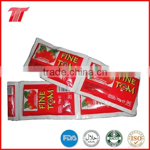 Color Printing Laminated Plastic Tomato Paste Sachet thumbnail-3