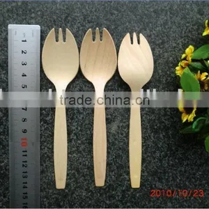 Disposable Wooden Fork and Spoon thumbnail-1