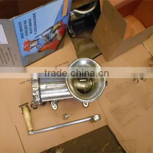 5# 8# 10# #12 22# 32# Cast Iron Electroplate Tinned Hand Operate Meat Mincer Manual Meat Grinder thumbnail-5