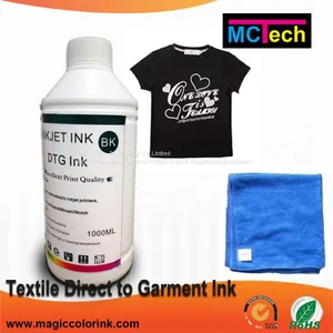 OEM Textile Pigment Printing Ink/DTG Ink for Epson thumbnail-1