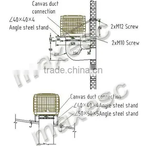Workshop Industrial Outdoor Plastic Evaporative Air Water Cooling System thumbnail-6