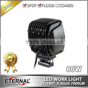80W 5.5inch High Power Auto Led Work Light Heavy Duty Truck Excavator Light Agriculture Machinery Equipment Lamp thumbnail-3