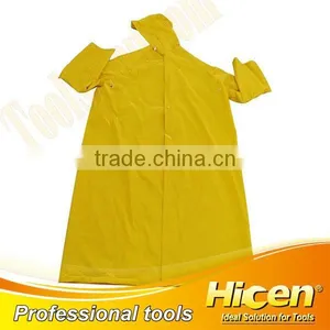 High Quality Yellow Clear PVC Vinyl Raincoat thumbnail-1