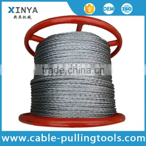 Anti Twist Galvanized Braided Steel Wire Rope Overhead Conductor Stringing thumbnail-1