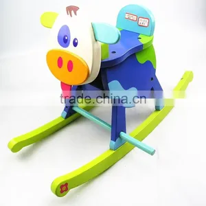 Wooden Rocking Horse Toy Customized Factory thumbnail-3