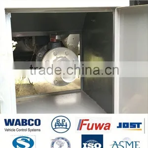 China Carbon Steel 40m3 Liquid Chemical Tanker Semi Trailer thumbnail-6