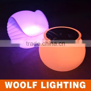 Bar Club Used Illuminated Plastic LED Sofa Lounge Chair thumbnail-5
