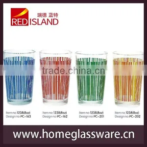 Nice Quality Drinking Glass Cup With Nice Logo/glass Cup Decal Printing Logo thumbnail-1