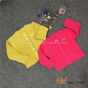 Convex Ribs Knitted Sweater for Girls thumbnail-2