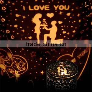 Charging Projection Lamp Star Projection Lamp Multifunctional Emotion Projection Lamp LED Romantic Cartoon Projector thumbnail-2