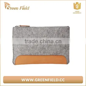 Fabric Clutch Pouch,new Design Felt Clutch Bag With PU Leather thumbnail-1