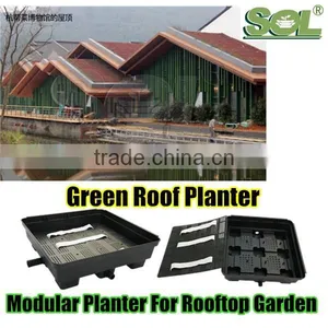 Chinese Garden Suppliers Green Roof System Modular Box Planters for Vertical Green Roof Vertical Farming thumbnail-1