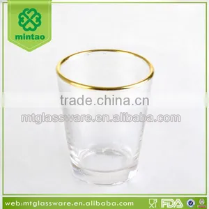 2oz Golden Rim Shot Glass thumbnail-1
