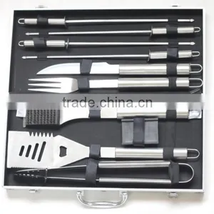 Wholesale Stainless Steel Barbecue Tool Set With Case thumbnail-4