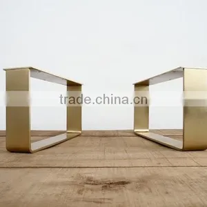 High Quality Brass Flat Soild Steel Metal Table Leg Square thumbnail-3