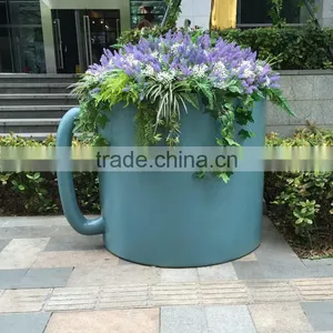 Fiberglass Big Teacup Flowerpot thumbnail-1