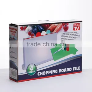 4pcs pp Cutting Board Set With ABS Holder for Kitchen thumbnail-6