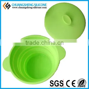 Silicone Folding Puppy Food Bowl, Collapsible Silicone Bowls, Thermos Food Bowl thumbnail-1