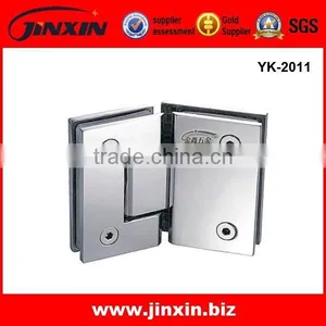 Simple Glass Sliding Door Bathroom Shower Cabin With Frameless Glass Hinges Bath Room thumbnail-2