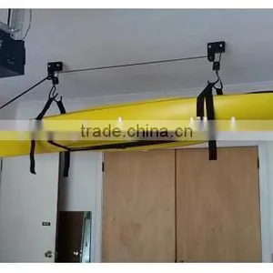 Heavy Duty Garage Utility Canoe, Kayak Bicycle Ceiling Lift Hoist Pulley Storage thumbnail-2