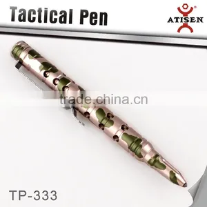 Camo Color Tactical Pen, Black Ink, Anodized, Aluminum, Made in China thumbnail-3