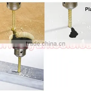 6pcs/set Titanium HSS Saw Drill Bit Electric Drill Hemp Flowers Drill Bits Set 1/4" 6.35mm Hex Shank thumbnail-6
