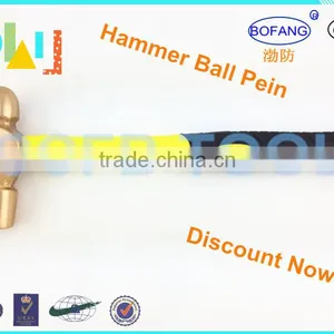 Non-sparking Beryllium Copper Hammer Ball Pein With Fiber Handle,Explosion-proof Ball Peen Hammer,Nonsparking Hammers thumbnail-1