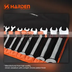 12pcs Double Open -end Spanner Set Handle Tools Chrome Vanadium Spanner thumbnail-2