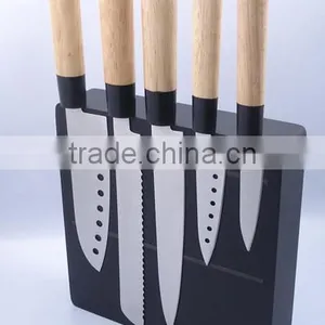 Magnetic Knife Block With Wooden Handle Japanese Kitchen Knife Set thumbnail-1