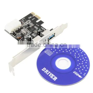 PCI Express to USB 3.0 Converter Mini PCI-E USB 3.0 2Port PC Expansion Adapter Card For Vista Win 7 thumbnail-1