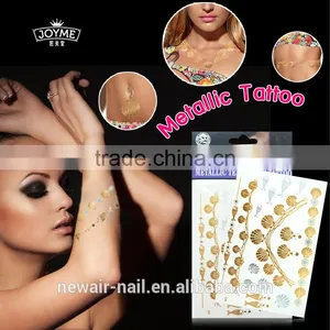 High Quality Gold Metallic Temporary Tattoo thumbnail-6