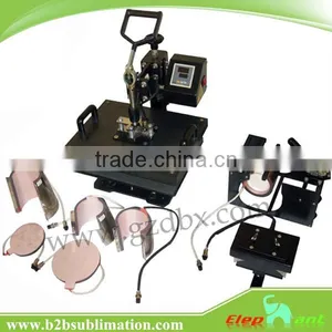 Wholesale 8 in 1 T-shirt/Mug/Cap/Plate Combo Heat Press Machine thumbnail-1