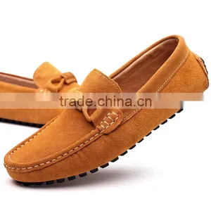 Brand Name Men Peas Shoes Stock Inventory Wholesale, Good Quality Men Stock Casual Shoes With Genuine Leather thumbnail-4