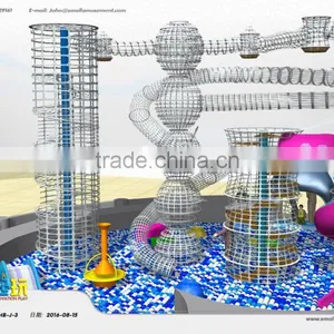 Junior Area of Ocean Themed Indoor Kids Playground thumbnail-4