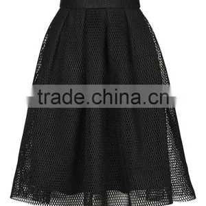 High Quality Airtex Midi Skirts 2016 Summer Fashion Skirts Women Office Wear A Line Skirts thumbnail-3