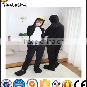 Hot Sale Unisex Flannel Lovers Couples Animal Pajamas One Piece Cartoon Cosplay Pajama Costume Adult Bird Pajama Sleepwear thumbnail-1