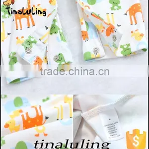 OEM and ODM Infant Baby Romper Baby Griaffe Pattern Animal Rompers Girls Bodysuits Jumpsuits thumbnail-5