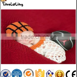 NPT55 Yiwu Tinaluling 100% Woolen Wholesale Basketball Design Photography Props for Newborn Baby thumbnail-1