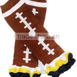 Wholesale Red Legging Football Pattern 100% Cotton Baby Leg Warmers thumbnail-5