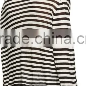 Mens 100% Cashmere Striped Pullover Sweater thumbnail-3